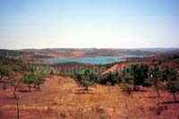 The lake Barragem de Beliche