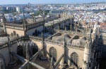 View from the Giralda over the cathedral and Sevilla