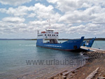 Ferry before departing to Fraser Island