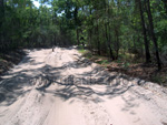 Sand roads on the island