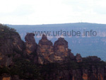 View to the famous Three Sisters