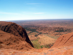 View from the Ayers Rock into the valley