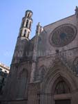 The main portal of the church Santa María del Mar