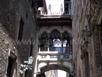 Wonderful changeover between the row of houses in the Barri Gòtic