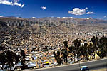 The valley basin of La Paz, viewed from El Alto