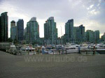 Yachting Harbour of Vancouver: a contemplative yachting harbour in front of Vancouver's polished skyline.