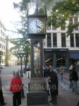 One of Vancouver's landmarks: the world's first steam-operated clock