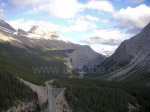 One of the highest passes in the Canadian Rocky Mountains: Sunwapta Pass