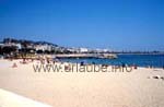 There are pleasant sand beaches ion Cannes.
