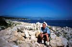 Cap d\'Antibes with the Baie des Anges at the background and myself in the foreground