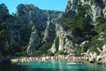 Bathing beach in one Calanque