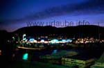 View to the harbour at night