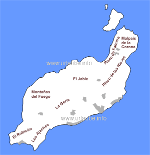 Landscapes and areas in Lanzarote