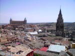 View from the Jesuit's church to the historical city Toledo