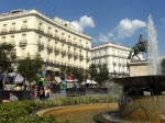 A part of the plaza Puerta del Sol