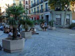 The Plaza San Andrés - highly frequented in the late afternoon
