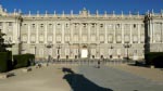 View to the Palacio Real in the early morning