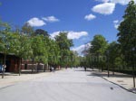 Typical: the wide boulevards in the Retiro