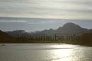 In the matutinal back light: Trolltinden and Svartisen glacier