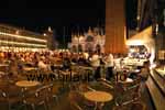 One of the street cafés with a mini-orchestra at the Piazza San Marco