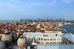 View to the oldtown of Venice from the Campanile Tower