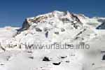 The Monte Rosa (4634 m) in the winter