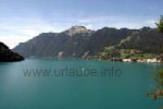 Lake Lucerne at the south by Brunnen